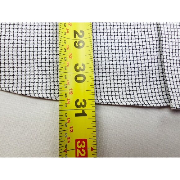 Brooks Brothers Regent Fit Size 16.5 2/3 Mens Non Iron White Black Check Shirt - Picture 8 of 10